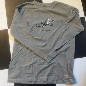 20% OFF BUNDLES of 2+ Life is Good Long Sleeve Tee size M. Gray/Olive